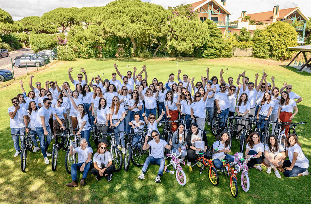 Ação de Voluntariado em Junho de 2024 em parceria com a Associação Quinta das Florinhas - construção de bicicletas