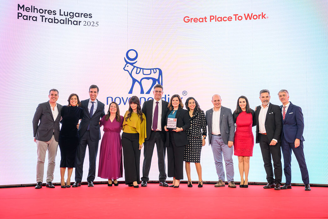 Entrega dos Prémios GPTW em 2024 - Novo Nordisk Portugal obteve o 1ºlugar.